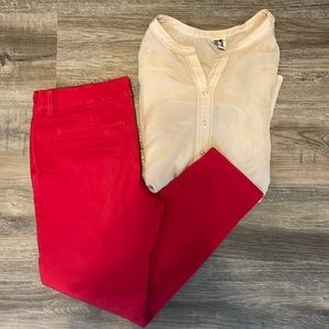 Old Navy (Red) Ankle pants-Bundle